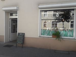 The front at Avocado Vegan Bistro in Gdansk