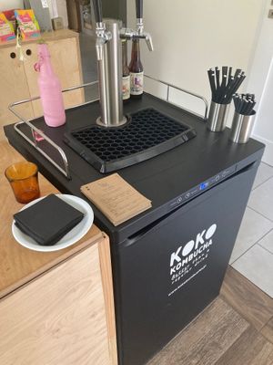 Kombucha on tap  at DAMKA • cafè & bakery in Krakow