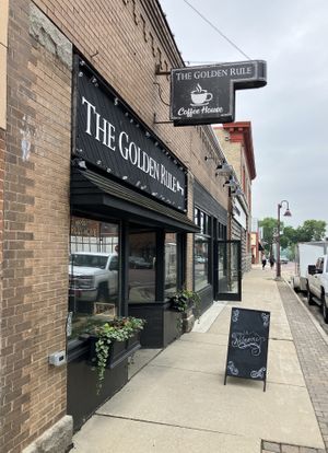 Exterior June 2025 at The Golden Rule Coffee House in Redwood Falls