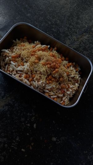 bhelissimo (without coriander) 7€,  in my own box at The Tasty Tuk Tuk in Mettmann