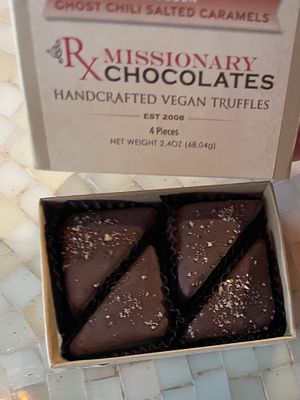 Chocolates that are for sale  at SOMA Kombucha Taproom - Belmont in Portland