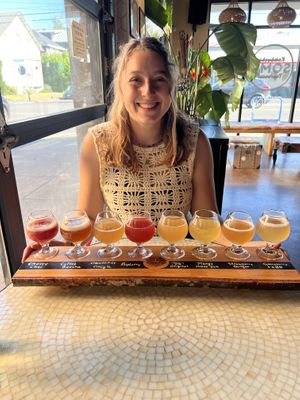 Kombucha flight  at SOMA Kombucha Taproom - Belmont in Portland