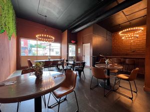 interior by the door at Tasty Experience Bistro in Worcester