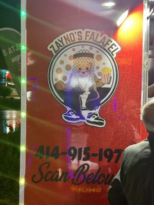 Signage  at Zayno's Falafel in Milwaukee