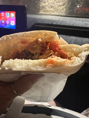 Falafel pita Sammy  at Zayno's Falafel in Milwaukee