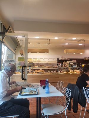 Some inside seating at Ceccolinibio in Ravenna