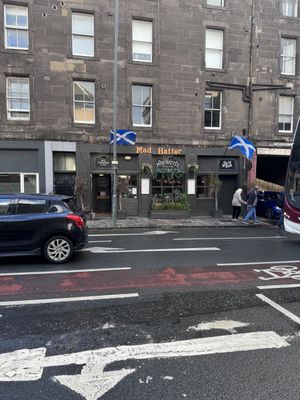 Outside   at The Hutch at The Hatter in Edinburgh