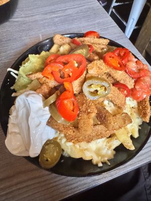 Nacho chicken fries   at The Hutch at The Hatter in Edinburgh