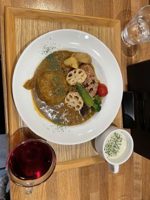 Curry made vegan!  at Natural Food Dining LOHAS in Sapporo