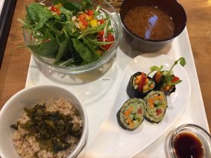 Set dinner  at Natural Food Dining LOHAS in Sapporo