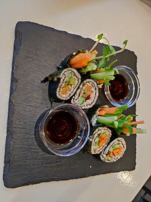 It is vegetarian restaurant, not just restaurant have vege option. The soup is very good. at Natural Food Dining LOHAS in Sapporo