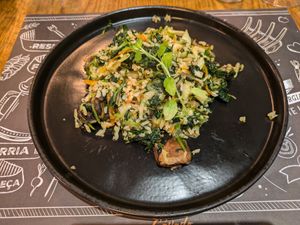 Arroz frito com cogumelos selvagens. at Cávado in Paredes