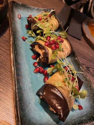 Eggplant starter  at Marani in Oulu