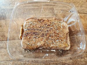 Almond butter toast at Z's Good Vibez Juice Bar in Allen