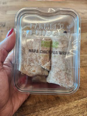 Napa chickpea wrap at Z's Good Vibez Juice Bar in Allen