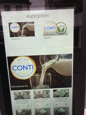 Filter for vegan options  at Eisautomat Conti2Go - Vending Machine in Schwelm