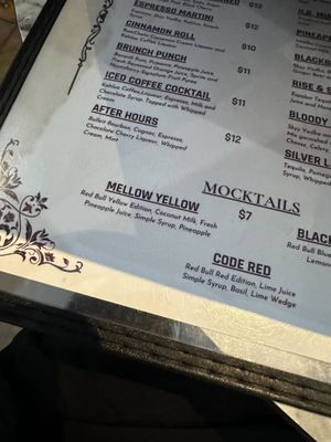 Coconut milk used in mocktails  at Honey Berry Pancakes and Cafe in Richardson