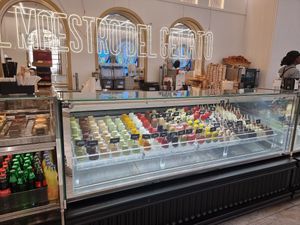 Counter (not all vegan) at Lucciano's in Rome