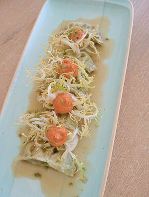 Gyozas at El Nàutic in Vilanova I La Geltru