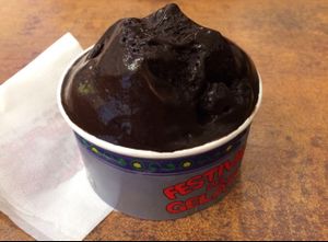 Chioccolato fondente ( dark chocolate- vegan) at Festival del Gelato in Florence