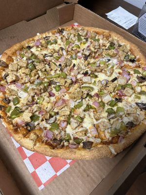 Chicken Tikka pizza!   at Pizza Twist in Sanford