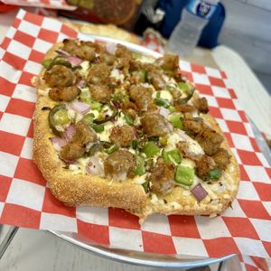 Plant-Based Manchurian Chicken Pizza Twist  at Pizza Twist in Sanford