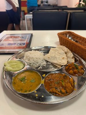 Vegetarian meal ideal for Lunch and Dinner  at Delhi Darbar Kitchen Singapore in East Singapore
