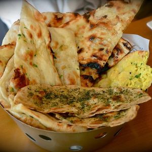Bread basket at Delhi Darbar Kitchen Singapore in East Singapore