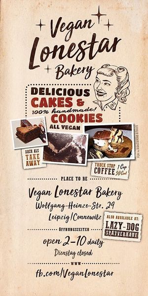 new address Wolfgang-Heinze str. 29 together with Atacolypse. at Vegan Lonestar in Leipzig