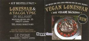 flyer 1 at Vegan Lonestar in Leipzig