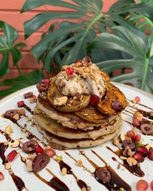 Savoury pancakes at Earth Cult Kitchen in Newquay