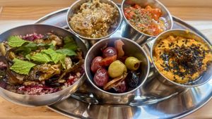 Mezze combo  at Beldi in Mallorca