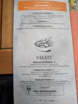Menu at PiGa - Pizzeria Gallo in Cologne