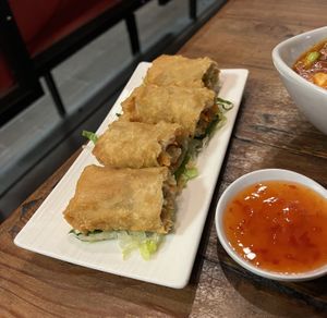  Spring rolls  at Red Hot Chili Pepper in San Carlos