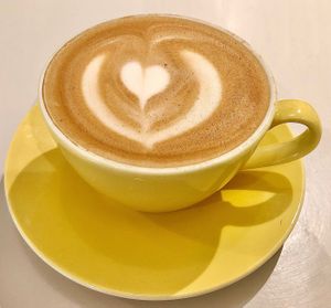 Oat latte at Flow  in Dubai