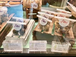 Protein balls and nuts at Flow  in Dubai