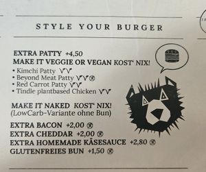 VV stands for vegan at Bob & Mary  in Dusseldorf