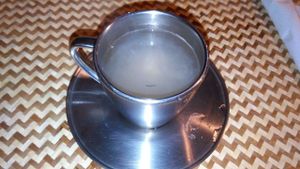 Pear infusion, really good at O Oriente no Porto in Porto