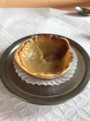 The dessert was brought in from a bakery in another city and was good although small.  at O Oriente no Porto in Porto