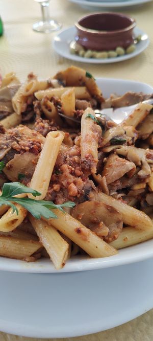 Macarrones buen gusto at Miel y Nata in Mijas