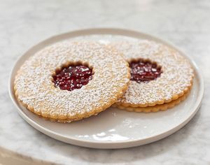 Raspberry Shortbread Cookies at chloe in New York City