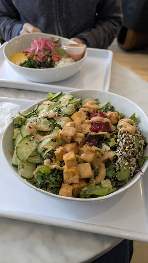 Cashew crunch salad at chloe in New York City