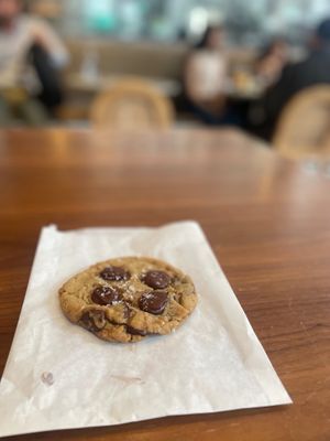 Chocolate chunk and sea salt cookie! The best! at chloe in New York City