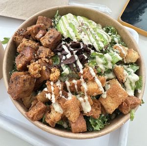 Kale Caesar plus tempeh  at chloe in New York City