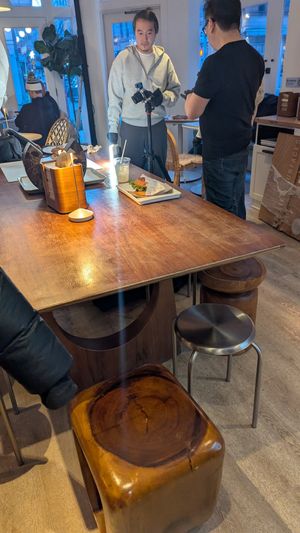 Photo shoot highlighting the Focaccia at chloe in New York City