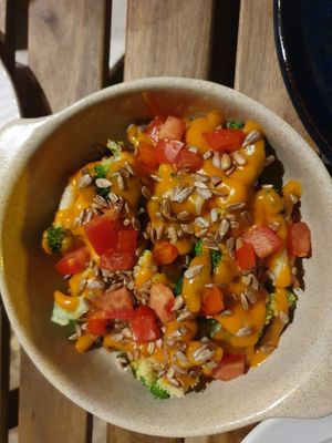 Cheesy brocoli at O Gambuzino Burger Clube in Lisbon