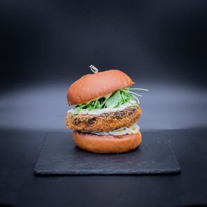 Portobello Burger at O Gambuzino Burger Clube in Lisbon