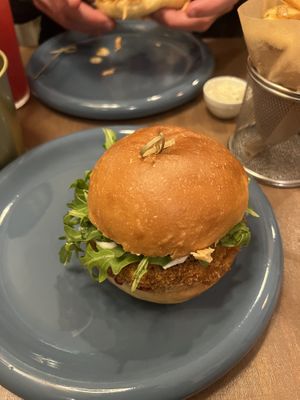 Portobello - not as much as a burger, I’d say it’s more of a sandwich.   at O Gambuzino Burger Clube in Lisbon