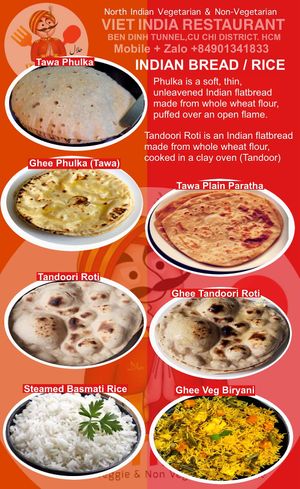 100% separate vegetarian kitchen with dedicated utensils, oils, and spices. 
We ensure there is no cross-contamination, so you can enjoy your meal with full confidence.  at Viet India Restaurant  in Ho Chi Minh City