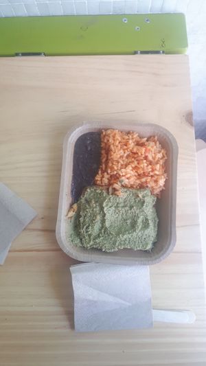 Green mole tofu at Verde Vida II - Pimentel in Porto